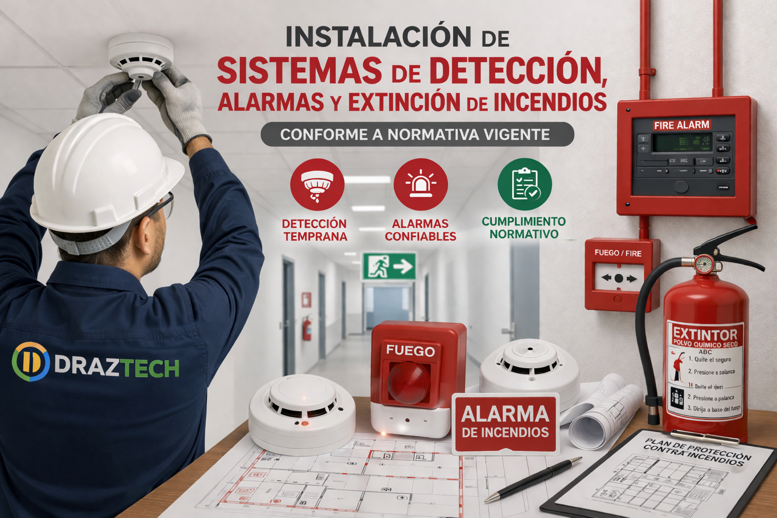 instalación de sistemas contra incendios